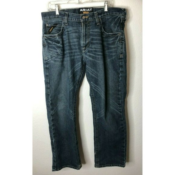 ARIAT Men's M5 Rebar Stretch Slim Fit Straight Leg